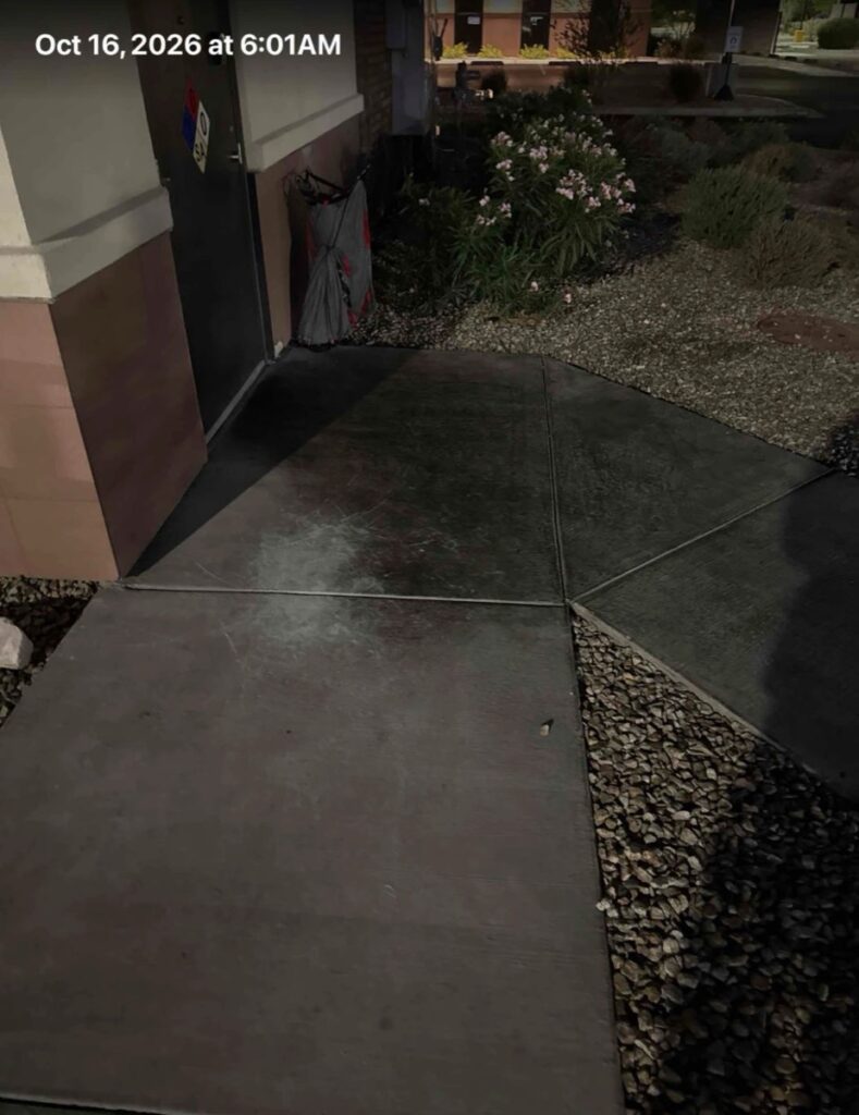 Back entrance before